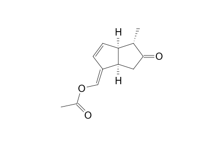 (3aR*,4S*,6aR*)-Acetic acid (4-methyl-5-oxo-3a,5,6,6a-tetrahydro-4H-pentalen-1-ylidene)methyl ester