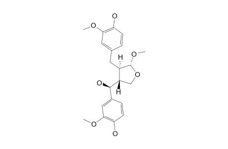 HOLOPHYLLOL_A;(8-R,9-R,7'-S,8'-R)-4,4',7'-TRIHYDROXY-3,3',9-TRIMETHOXY-9,9'-EPOXYLIGNAN