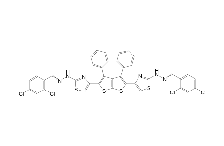 4,4'-(3,4-Diphenylthieno[2,3-b]thiophene-2,5-diyl)bis-(2-(2-(2,4-dichlorobenzylidene)hydrazinyl)thiazole)