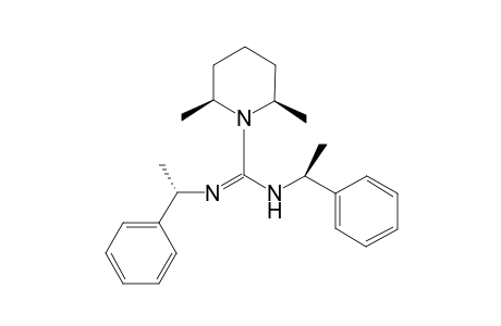 (2R,6S)-2,6-Dimethyl-N,N'-bis-((S)-1-phenyl-ethyl)-piperidine-1-carboxamidine