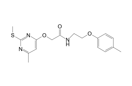 Acetamide, 2-[[6-methyl-2-(methylthio)-4-pyrimidinyl]oxy]-N-[2-(4-methylphenoxy)ethyl]-