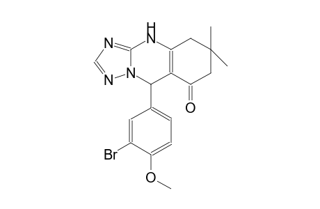 [1,2,4]triazolo[5,1-b]quinazolin-8(4H)-one, 9-(3-bromo-4-methoxyphenyl)-5,6,7,9-tetrahydro-6,6-dimethyl-