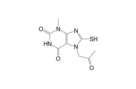 3-methyl-7-(2-oxopropyl)-8-sulfanyl-3,7-dihydro-1H-purine-2,6-dione