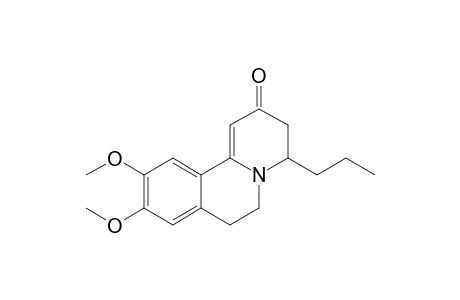 9,10-Dimethoxy-2-oxo-4-propyl-3,4,6,7-tetrahydrobenzo[a]quinolizine