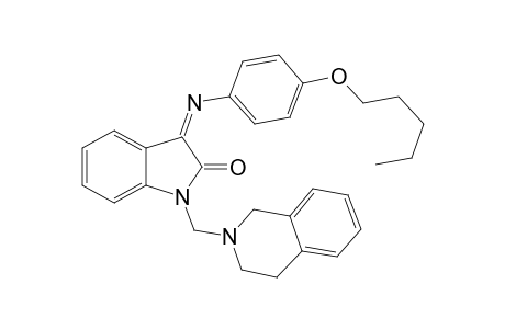 1-(3,4-Dihydro-1H-isoquinolin-2-ylmethyl)-3-(4-pentyloxy-phenylimino)-1,3-dihydro-indol-2-one