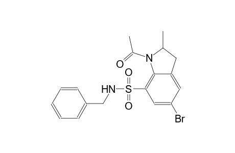 1H-indole-7-sulfonamide, 1-acetyl-5-bromo-2,3-dihydro-2-methyl-N-(phenylmethyl)-