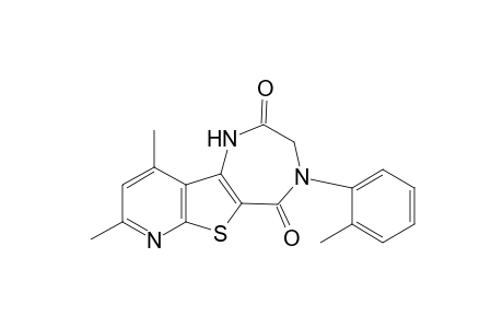 8,10-Dimethyl-4-(2-methylphenyl)-3,4-dihydro-1H-pyrido[3',2':4,5]thieno[3,2e]diazepine-2,5-dione