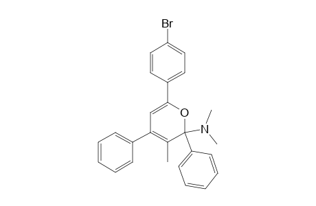 2-Dimethylamino-3-methyl-6-(4-bromophenyl)-2,4-diphenyl-2H-pyrane
