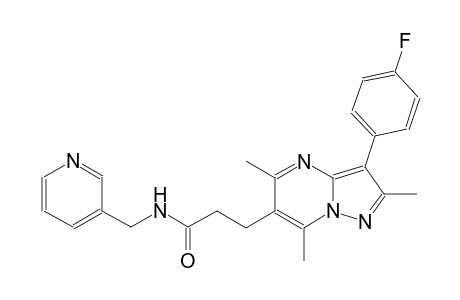 pyrazolo[1,5-a]pyrimidine-6-propanamide, 3-(4-fluorophenyl)-2,5,7-trimethyl-N-(3-pyridinylmethyl)-