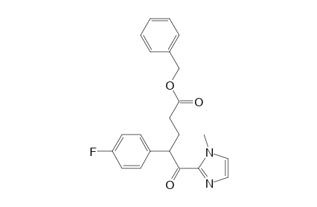 Benzyl 4-(4-fluorophenyl)-5-(1-methyl-1H-imidazol-2-yl)-5-oxopentanoate