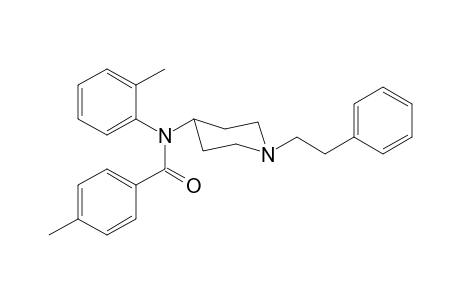 N-(2-Methylphenyl)-N-[1-(2-phenylethyl)piperidin-4-yl]-4-methylbenzamide