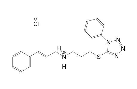 (2E)-3-phenyl-N-{3-[(1-phenyl-1H-tetraazol-5-yl)sulfanyl]propyl}-2-propen-1-aminium chloride