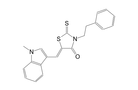 (5Z)-5-[(1-methyl-1H-indol-3-yl)methylene]-3-(2-phenylethyl)-2-thioxo-1,3-thiazolidin-4-one