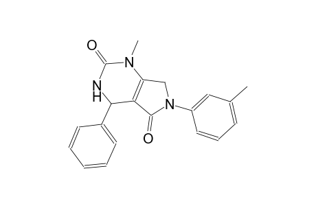 1H-pyrrolo[3,4-d]pyrimidine-2,5-dione, 3,4,6,7-tetrahydro-1-methyl-6-(3-methylphenyl)-4-phenyl-
