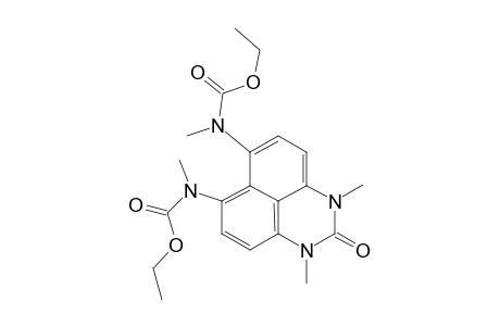 Ethyl N-[7-[ethoxycarbonyl(methyl)amino]-1,3-dimethyl-2-oxidanylidene-perimidin-6-yl]-N-methyl-carbamate
