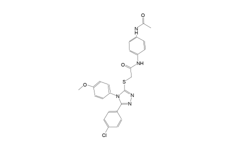 N-[4-(acetylamino)phenyl]-2-{[5-(4-chlorophenyl)-4-(4-methoxyphenyl)-4H-1,2,4-triazol-3-yl]sulfanyl}acetamide