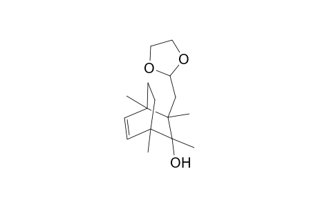 (1RS,2RS,3SR,4SR)-3-[(1',3'-dioxolan-2'-yl)methyl]-1,2,3,4-tetramethyl-3-oxobicyclo[2.2.2]oct-5-en-2-ol