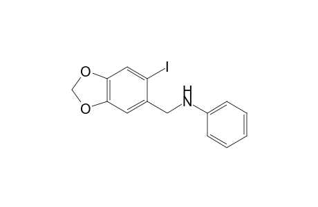 N-[(6-Iodobenzo[d][1,3]dioxol-5-yl)methyl]aniline