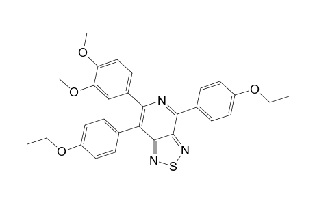 4,7-Di(para-ethoxyphenyl)-6-(3,4-dimethoxyphenyl)-1,2,5-thiadiazolo(3,4-c)pyridine