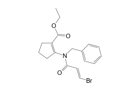1-Cyclopentene-1-carboxylic acid, 2-[(3-bromo-1-oxo-2-propenyl)(phenylmethyl)amino]-, ethyl ester, (Z)-