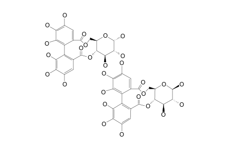 4,6-O-(S)-HEXAHYDROXYDIPHENOYL-D-GLUCOPYRANOSE