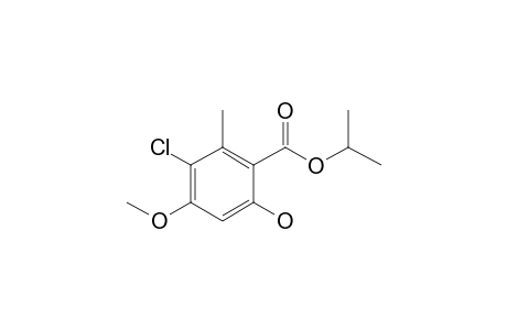 Isopropyl 3-chloro-6-hydroxy-4-methoxy-2-methylbenzoate