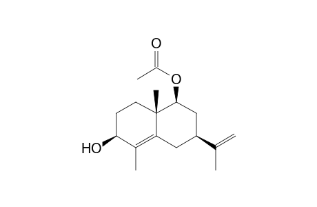 9.beta.-Acetoxy-3.beta.-hydroxyeudesma-4,11(12)-diene