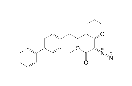 Methyl 2-diazo-3-oxo-6-(4-phenylphenyl)-4-propylhexanoate