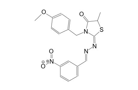 3-nitrobenzaldehyde [(2E)-3-(4-methoxybenzyl)-5-methyl-4-oxo-1,3-thiazolidin-2-ylidene]hydrazone