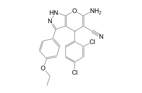 6-amino-4-(2,4-dichlorophenyl)-3-(4-ethoxyphenyl)-1,4-dihydropyrano[2,3-c]pyrazole-5-carbonitrile