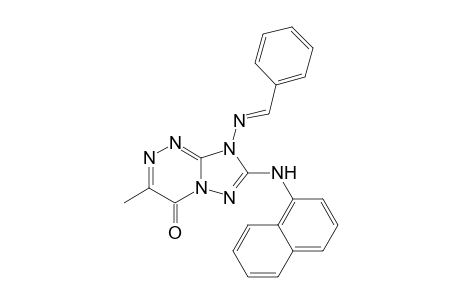 [1,2,4]Triazolo[5,1-c][1,2,4]triazin-4(8H)-one, 3-methyl-7-(1-naphthalenylamino)-8-[(phenylmethylene)amino]-