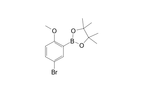 2-(5-Bromo-2-methoxyphenyl)-4, 4, 5, 5-tetramethyl-1, 3, 2-dioxaborolane