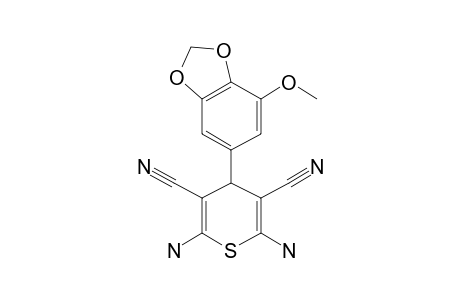 2,6-Diamino-4-(7-methoxy-2H-1,3-benzodioxol-5-yl)-4H-thiopyran-3,5-dicarbonitrile