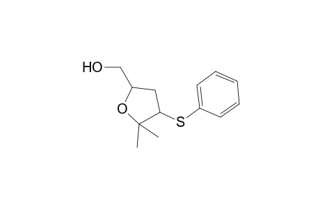 (3RS,5SR)-2,2-Dimethyl-3-phenylsulfanyltetrahydrofuran-5-ylmethanol