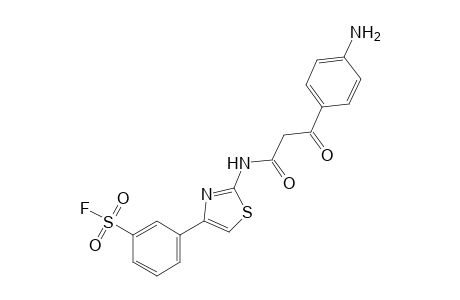 m-{2-[2-(p-aminobenzoyl)acetamido]-4-thiazolyl}benzenesulfonyl fluoride