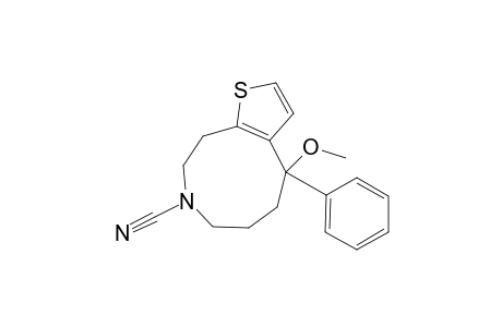 4-Methoxy-4-phenyl-5,6,7,8,9,10-hexahydro-4H-thieno[2,3-d]azonine-8-carbonitrile