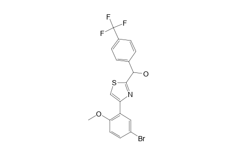 [4-(5-BROMO-2-METHOXYPHENYL)-THIAZOL-2-YL]-(4-TRIFLUOROMETHYLPHENYL)-METHANOL