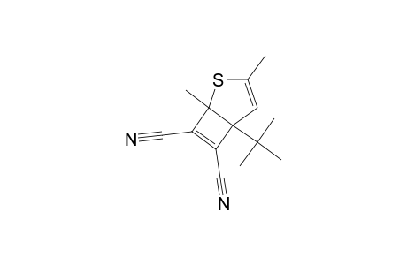 5-(1,1-Dimethylethyl)-1,3-dimethyl-2-thiabicyclo-[3.2.0]-hepta-3,6-diene-6,7-dicarbonitrile