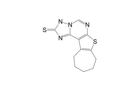 8,9,10,11-TETRAHYDRO-3H,7H-CYCLOHEPTA-[4,5]-THIENO-[3,2-E]-[1,2,4]-TRIAZOLO-[2,3-C]-PYRIMIDINE-2-THIONE