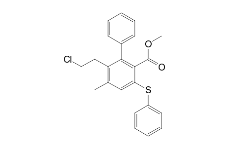 Methyl 4-methyl-5-(2-chloroethyl)-6-phenyl-2-(phenylsulfanyl)benzoate