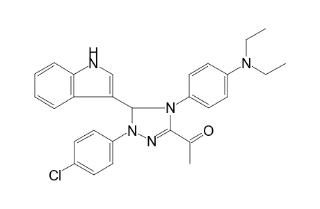 1-[2-(4-chlorophenyl)-4-[4-(diethylamino)phenyl]-3-(1H-indol-3-yl)-3H-1,2,4-triazol-5-yl]ethanone