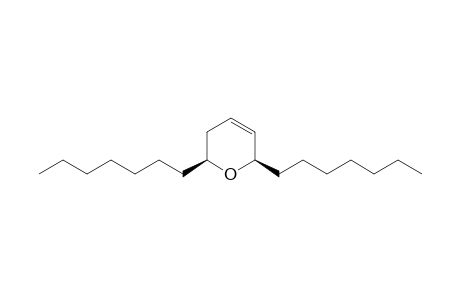(2S,6R)-2,6-Diheptyl-3,6-dihydro-2H-pyran