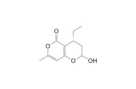(4R)-4-Ethyl-2-hydroxy-7-methyl-3,4-dihydropyrano-[4,3-b]-pyran-5(2H)-one