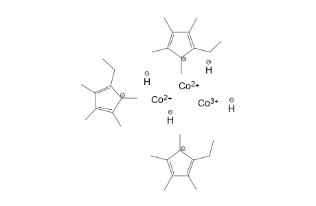 dicobalt(II) cobalt(III) tris(2-ethyl-1,3,4,5-tetramethylcyclopenta-2,4-dien-1-ide) tetrahydride