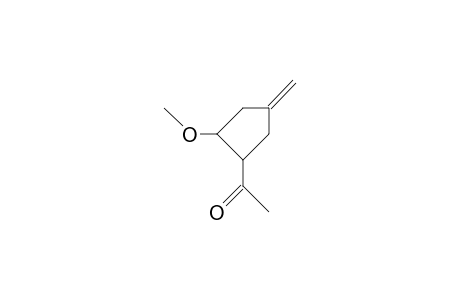 trans-3-Acetyl-4-methoxy-4-methylidene-cyclopentane