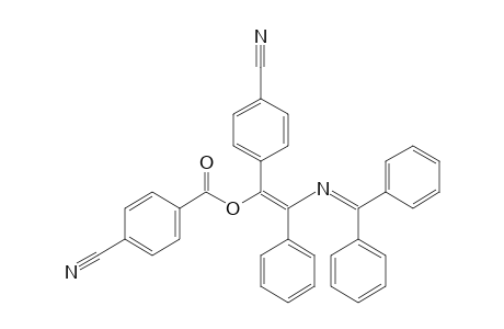 4-[(p-Cyanobenzoyl)oxy]-4-(p-cyanophenyl)-1,1,3-triphenyl-2-azabuta-1,3-diene