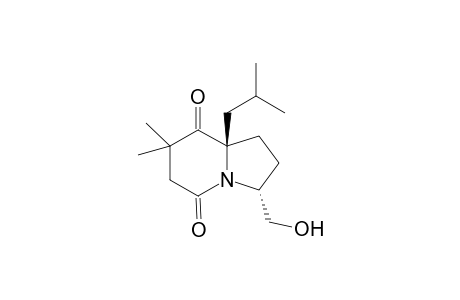 (6R*,9R*)-1-Aza-9-(hydroxymethyl)-6-isobutyl-4,4-dimethylbicyclo[4.,3.0]nonan-2,5-dione