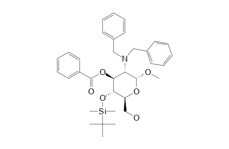 METHYL-2,2-N,N-DIBENZYLAMINO-3-O-BENZOYL-4-TERT.-BUTYLDIMETHYLSILYLOXY-2-DEOXY-ALPHA-D-GLUCOPYRANOSIDE