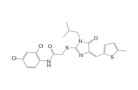 N-(2,4-dichlorophenyl)-2-({(4E)-1-isobutyl-4-[(5-methyl-2-thienyl)methylene]-5-oxo-4,5-dihydro-1H-imidazol-2-yl}sulfanyl)acetamide