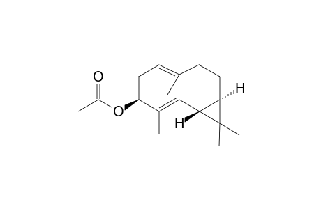 (+)-cis-3.beta.-Acetoxybicyclogermacra-1(10)(E),4(E)-diene